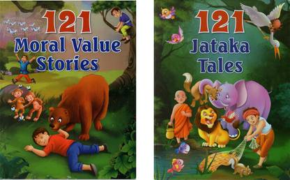 121 Moral Value Stories And 121 Jataka Tales| Set Of 2 Story Books |