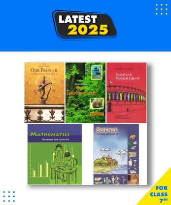 NCERT Book Set For Class 7 ( Math+ Science + Sst ) - English Medium (Paperback, NCERT) New Latest Edition Book