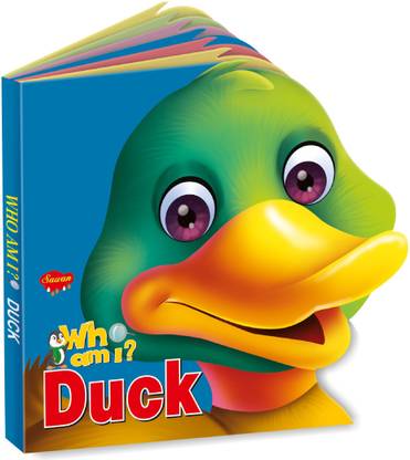 Sawan Presents 'Who Am I' Duck | Die-Cut Shape Board-Book
