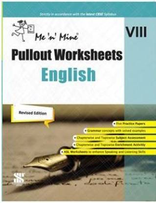 Me N Mine Pullout Worksheet English For CBSE Class - 8