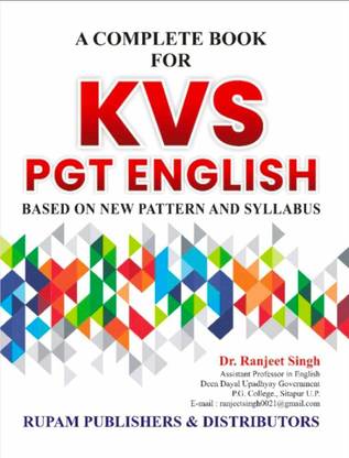 A Complete Book For KVS PGT English Based On New Pattern And Syllabus (Dr. Ranjeet Singh)
