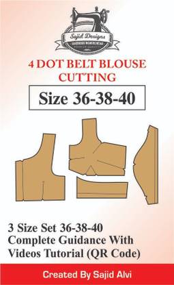 Tailors 4 Dot Belt Blouse Paper Patterns Book 36-38-40 Set Of 3 Sizes