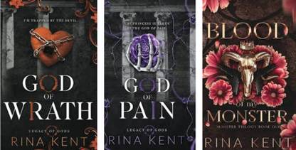 Blood Of My Monster: A Dark Mafia Romance + God Of Wrath: A Dark Enemies To Lovers Romance + God Of Pain: A Grumpy Sunshine College Romance