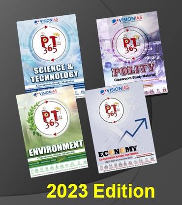 Vision IAS PT 365 Updated 2023 Magazine | Polity, Environment, Economy And Scienct & Technology
