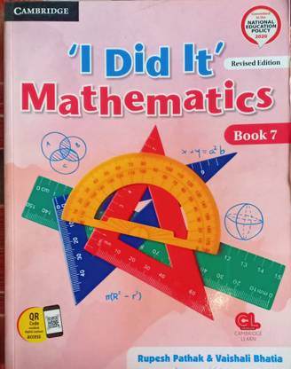 I Did It Mathematics Book 7 Class 7