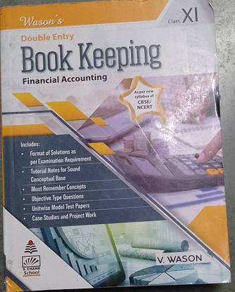 S.chand Double Entry Book Keeping Financial Accounting For Class 11