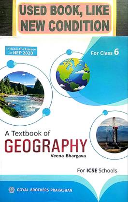A Textbook Of Geography For ICSE Class-6 (Old Book)