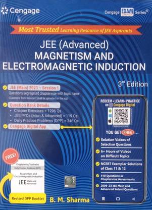 CENGAGE JEE ADVANCED MAGNETISM AND ELECTROMAGNETIC INDUCTION 3rd EDITION WITH DPP BOOKLET