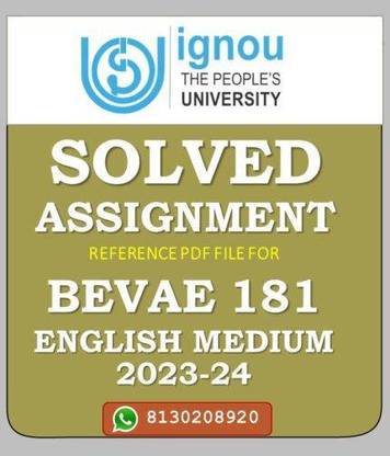 BEVAE-181-AECC-ON-ENVIRONMENTAL-STUDIES-Solved-Assignment-2023-24-430x502