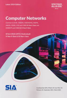 Computer Networks B.Tech II-Year II-Sem & III-Year I-Sem (R22) JNTU-HYD Latest 2024 Edition