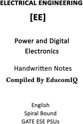 Electrical Engineering Handwritten Notes Of Power And Digital Electronics For GATE ESE PSUs