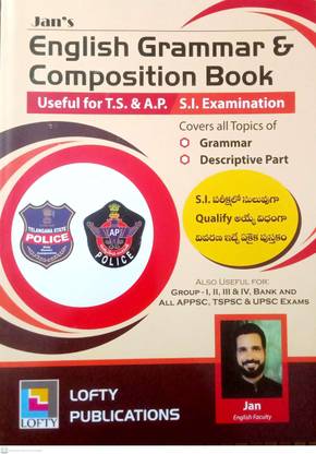 Jan's English Grammar & Composition Book, Useful For TS & AP - SI Examination Bilingual