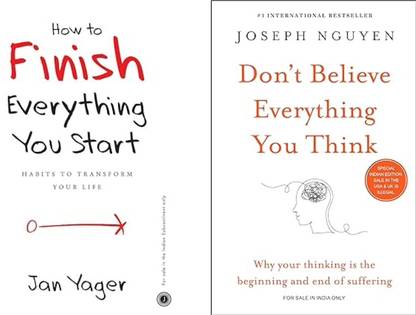 How To Finish Everything You Start & Don't Believe Everything You Think Comb Book