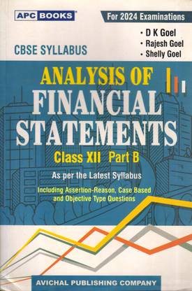 APC CBSE SYLLABUS ANALYSIS OF FINANCIAL STATEMENTS Class - 12 Part B