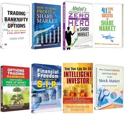 Most Selling Books For Share Market Option & Future Trading, Intraday, Investment & SIP To Achieve Financial Freedom Goal (Set Of 8 Books) - English