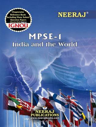 नीरज सेल्फ हेल्प बुक्स फॉर IGNOU : MPSE-1 इंडिया एंड द वर्ल्ड (बैग-न्यू सेम सिस्टम CBCS सिलेबस) कोर्स. (सीएच.-वाइज़ Ref. बुक विथ पर्व. ईयर सॅाल्व्ड क्वेश्चन पेपर्स) - इंग्लिश मीडियम - लेटेस्ट एडिशन