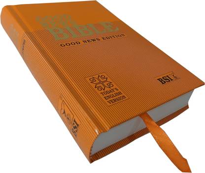 The Holy Bible Good News Edition Orange Color Compact/handy Edition (Today's English Version) Contains Old And New Testament (Word List, Chronology Of The Bible)