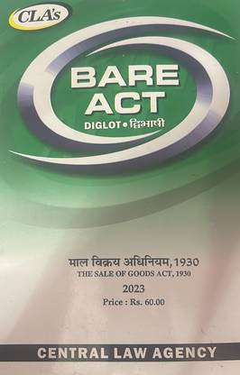 The Sale Of Goods Act ,1930 ( Diglot Edition) Bare Act