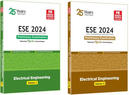 ESE 2024: Preliminary Exam: Electrical Engineering Objective Solved Paper Vol-1 - 2