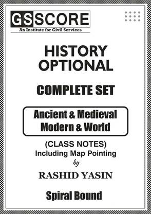 GS Score History Optional Handwritten Notes Of Paper 1 And 2 In English For IAS Mains