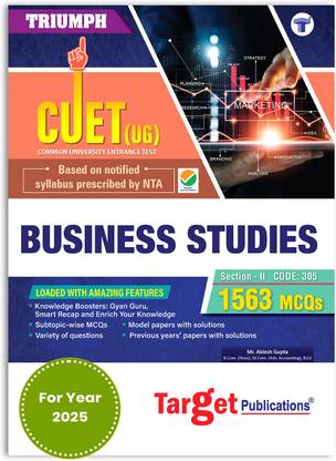 CUET UG 2025 | Business Studies Notes For Commerce | 1513 MCQs | Based On Syllabus Prescribed By NTA | Includes Subtopics Wise MCQs, Model Papers And Previous Years Papers With Solutions