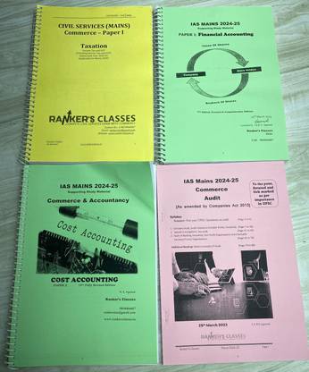 UPSC IAS Commerce Optional Paper 1 &2, PYQ