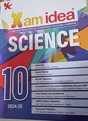 Xam Idea Science Class 10 Book | CBSE Board | Chapterwise Question Bank | Based On Revised CBSE Syllabus | NCERT Questions Included | 2024-25 Exam
