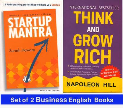Startup Mantra + Think And Grow Rich 
 ( Combo Set Of 02 English Books )