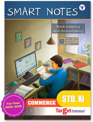 Std 11 Book Keeping And Accountancy Smart Notes Book | Commerce | Maharashtra Board | Also Includes HOTS, Textual And Objective Questions