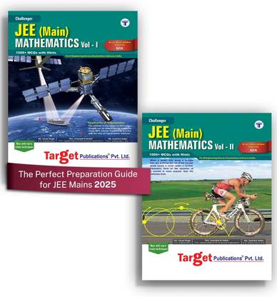 JEE Mains Challenger Mathematics Vol 1 & 2 | Maths Chapterwise MCQs, Previous Year Question Paper 2025 | As Per Latest Syllabus Prescribed By NMC For Engineering | Set 2 Books