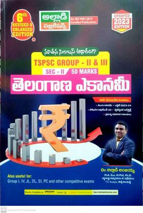 TELANGANA ECONOMY 2023 : TSPSC GROUP - II & III SEC - II 50 MARKS EXAMS SPECIAL 6th REVISED ENLARGED EDITION BASED ON NEW SYLLABUS