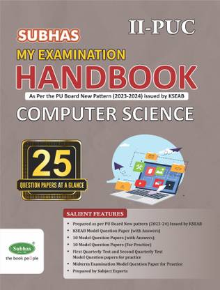 2nd Puc Examination Handbook Computer Science As Per New Exam Pattern 2023-24