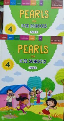 Combo Pack Of Pearls For ICSE School Class 4 Part 1and 2