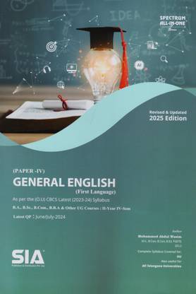 General English (First Language Paper-I) II-Year IV-Sem Common To B.A., B.Sc., B.Com., B.B.A & Other UG Courses As Per The (O.U) CBCS Latest (2023-24) Syllabus Revised & Updated 2025 Edition