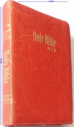 Holy Bible English NIV- Small Size With Index And Red Letter