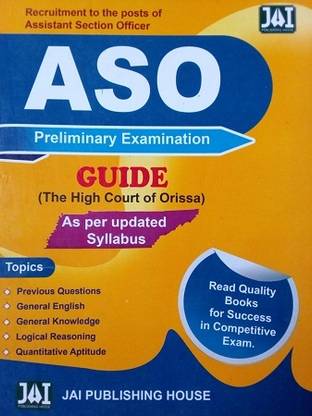 Assistant Section Officer (Aso) Preliminary Examination Guide
