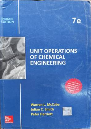 ( USED - SECOND HAND ) Unit Operations Of Chemical Engineering