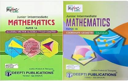 AP & TS Junior Intermediate Mathematics Paper 1A & 1B 2023 (Set Of Two Books)