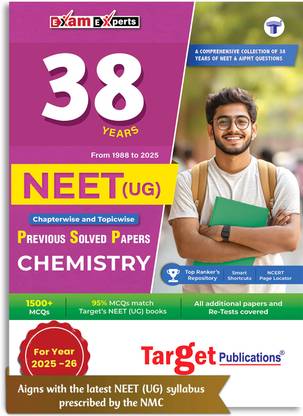 37 Years NEET Previous Year Solved Question Papers With NEET PYQ Chapterwise Topicwise Solutions - Chemistry For NEET Exam 2025