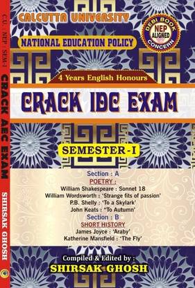 Crack IDC Exam Semester - 1 [C.U: NEP: SEM-1] (English Version)
