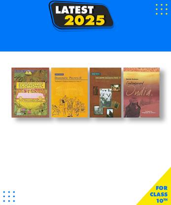 Ncert Textbook For Class 10th Geography, History, Political Science, Economies Combo Set Paperback, NCERT|New Latest Edition For 2025-2026
