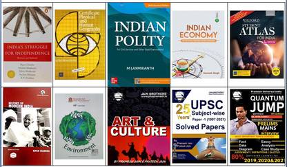 UPSC Topper Books General Studies | Combo Set Of 10 Books