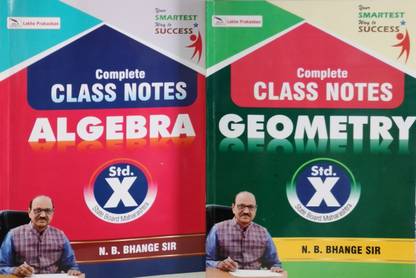 Combo Of 2 Books Algebra & Geometry For Class 10th Students (English)