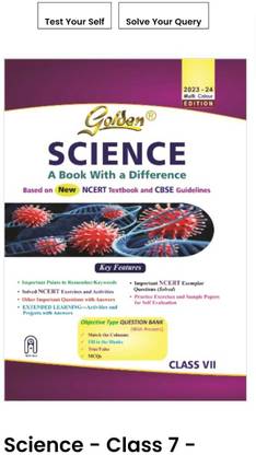 Golden Science: Based On NEW NCERT For Class- 6 (For 2024 Final Exams, Includes Objective Type Question Bank) Paperback