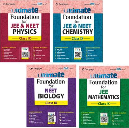 Ultimate Foundation Series For JEE & NEET Physics, Chemistry, Mathematics & Biology For Class 9 (Set Of 4 Books)
