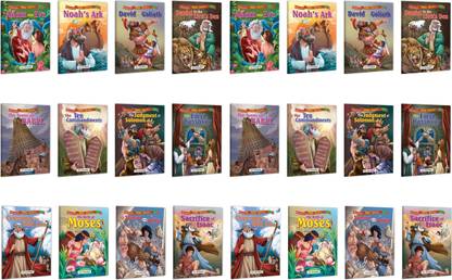 Illustrated Bible Story Books Complete Combo | Pack Of 24 Story Books