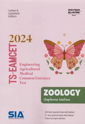 TS Eamcet Zoology Chapterwise Solutions Latest Updated 2024 Edition