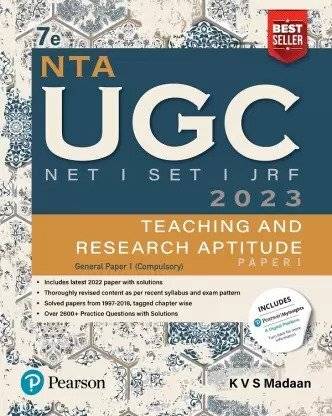 Nta UGC Net /Set/Jrf Paper 1, Teaching And Research Aptitude 2023, Includes Latest 2022 Paper And 2600+ Practice Questions With Solutions (English, Paperback, Madaan K V S)