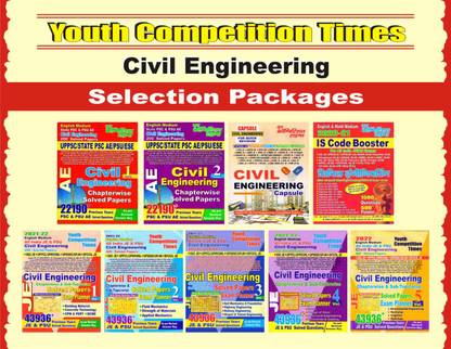AE Civil Volume-1 & 2 + Civil Engineering Capsule + IS Code Booster + JE Civil Engineering Volume-1, 2, 3, 4 & 5 Chapterwise Solved Papers