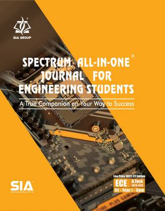 बी.टेक III-ईयर I-सेम (ECE) (इलेक्ट्रॉनिक्स एंड कम्यूनिकेशन्स इंजीनियरिंग) स्पेक्ट्रम ऑल इन वन जर्नल, JNTU-हैदराबाद, लो प्राइस 2022-23 एडिशन